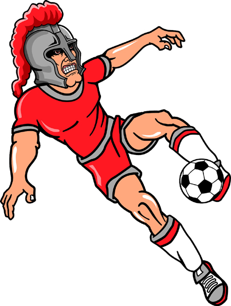 Knight team mascot Soccer sports decal. Personalize on line. 